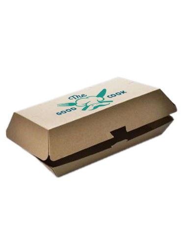 Caja De Hamburguesa Doble Personalizada Kraft