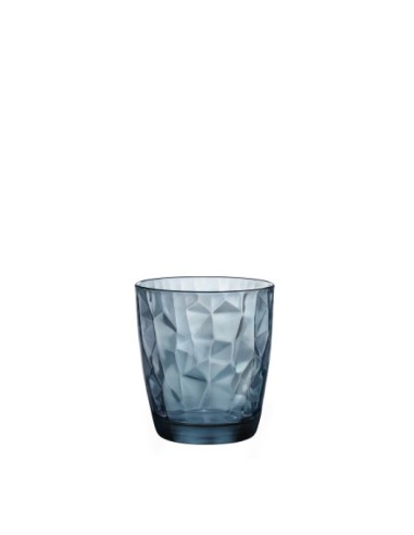 Vaso azul 38,5cl "DIAMOND" (6uds)