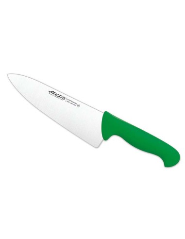 Cuchillo cocinero 20cm verde (6ud)