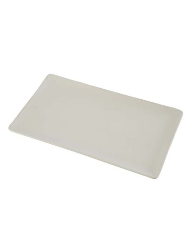 Bandeja rectangular blanco 19,5x33,5cm "SENSITIVE" (6uds)