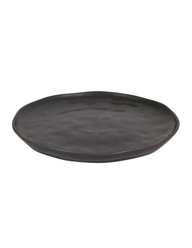 Plato redondo stoneware negro Ø26x2cm "SUCRO" (18uds)