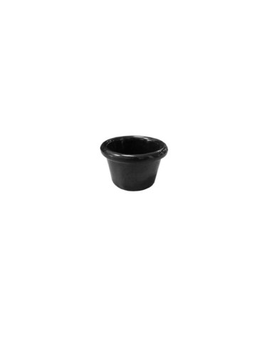 Ramekin melamina 6,1x3,8cm negro (1ud)