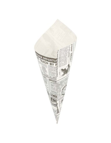 Cono de papel 29,5x21cm 250gr (250Uds)