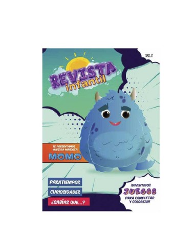 Revista infantil + cajita lápices colores (caja 50Uds)