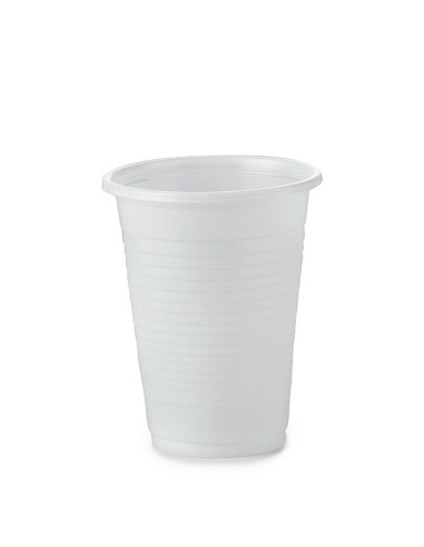 Vaso de plástico blanco