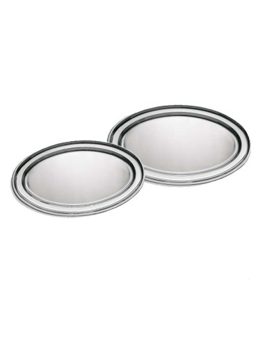 Bandeja servicio oval inox 50cm