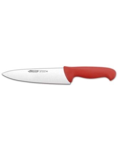 Cuchillo cocinero Arcos rojo 20cm