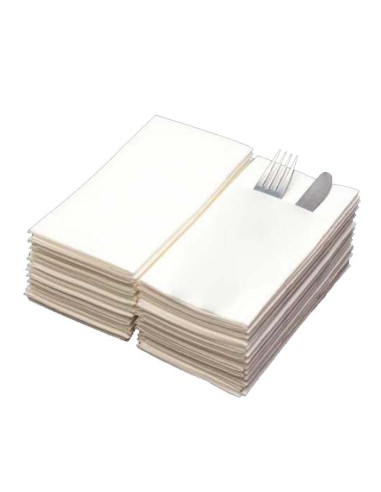 Servilleta mini kangurito blanca PP 33x40cm (600Uds)