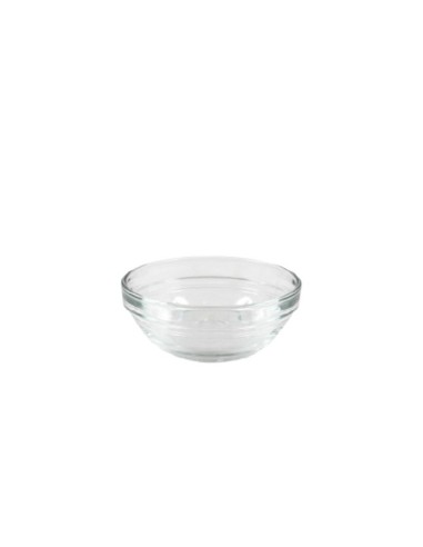 Bol apilable de cristal 12,5cl 9x3cm "LYS" (72uds)