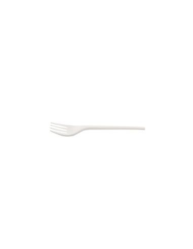 Tenedor CPLA compostable blanco 17cm de Betik (1500Uds)